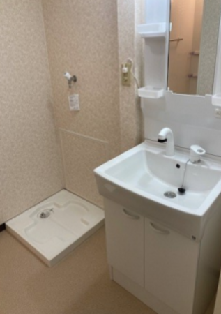 神戸市須磨区白川台、中古マンションの洗面画像です