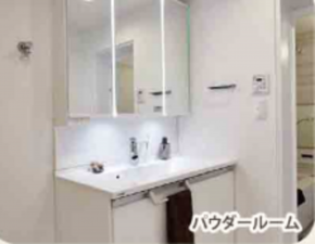 神戸市須磨区離宮前町、中古マンションの洗面画像です