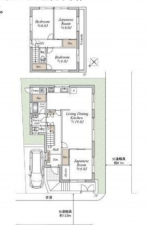 神戸市須磨区若草町、中古一戸建ての間取り画像です
