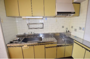 神戸市須磨区北落合、中古マンションのキッチン画像です