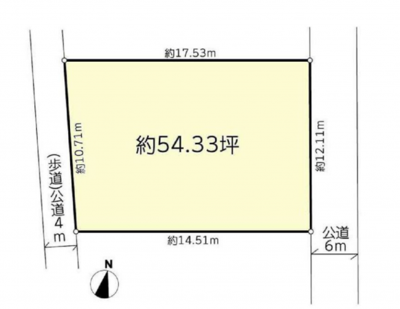 神戸市須磨区高倉台、土地の間取り画像です