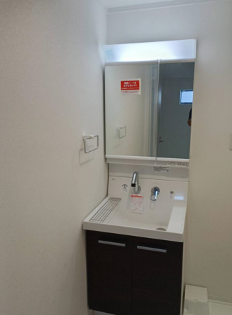 神戸市須磨区前池町、収益物件/マンションの洗面画像です