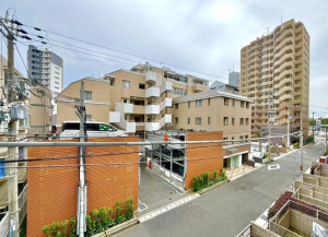 神戸市須磨区磯馴町、中古マンションのバルコニー画像です