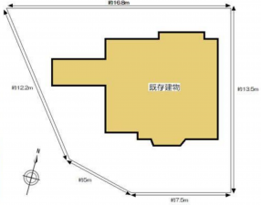神戸市須磨区北落合、土地の間取り画像です