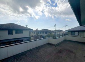 神戸市須磨区東落合、中古一戸建てのバルコニー画像です