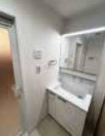 神戸市須磨区道正台、中古マンションの洗面画像です