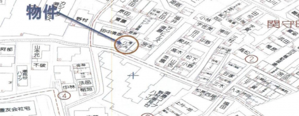 神戸市須磨区関守町、収益物件/アパートの地図画像です