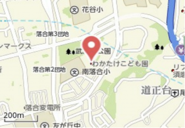 神戸市須磨区南落合、中古マンションの地図画像です