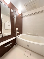 神戸市須磨区村雨町、中古マンションの風呂画像です