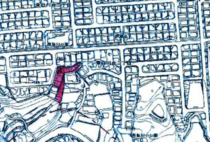 神戸市須磨区車、土地の地図画像です