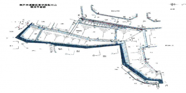 神戸市須磨区車、土地の間取り画像です