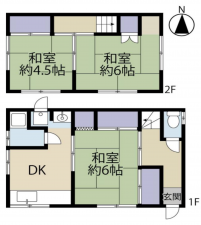 神戸市須磨区禅昌寺町、中古一戸建ての間取り画像です