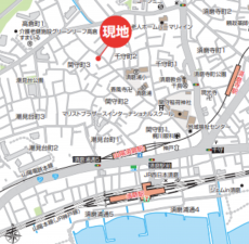 神戸市須磨区関守町、新築一戸建ての地図画像です