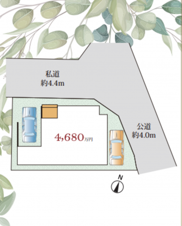 神戸市須磨区関守町、新築一戸建ての間取り画像です