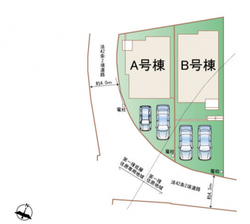 神戸市須磨区多井畑、新築一戸建ての間取り画像です