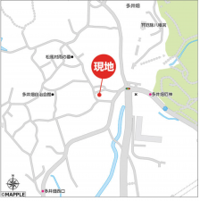 神戸市須磨区多井畑、新築一戸建ての地図画像です