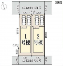 神戸市須磨区白川台、新築一戸建ての地図画像です