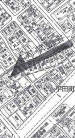 神戸市須磨区平田町、新築一戸建ての地図画像です