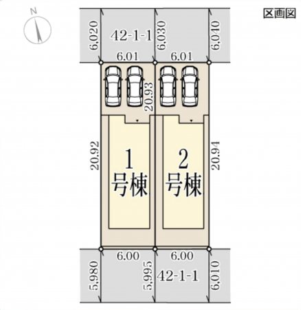 神戸市須磨区白川台、新築一戸建ての間取り画像です