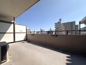 神戸市須磨区飛松町、中古マンションのバルコニー画像です