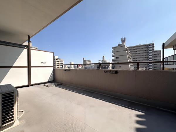 神戸市須磨区飛松町、中古マンションのバルコニー画像です