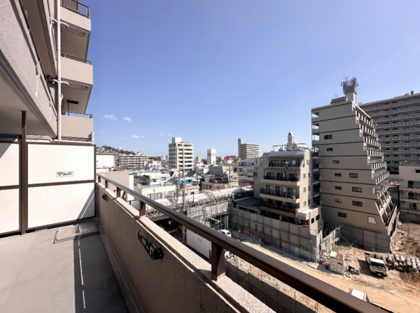 神戸市須磨区飛松町、中古マンションのバルコニー画像です