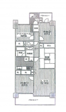 神戸市須磨区大池町、中古マンションの間取り画像です