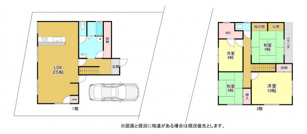 神戸市須磨区禅昌寺町、中古一戸建ての間取り画像です