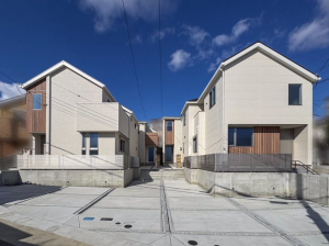 神戸市須磨区関守町、新築一戸建ての外観画像です