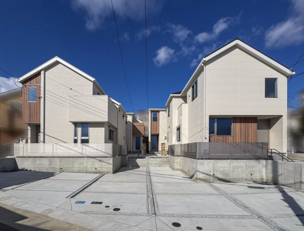 神戸市須磨区関守町、新築一戸建ての外観画像です