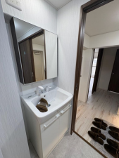 神戸市須磨区横尾、中古マンションの洗面画像です