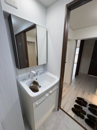 神戸市須磨区横尾、中古マンションの洗面画像です