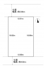 神戸市須磨区白川台、土地の間取り画像です