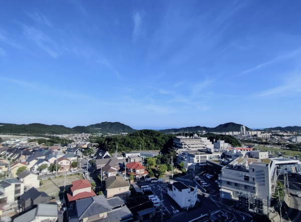 神戸市須磨区白川台、中古マンションのバルコニー画像です