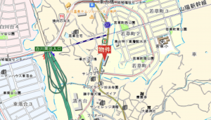 神戸市須磨区若草町、中古マンションの地図画像です