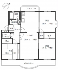 神戸市須磨区横尾、中古マンションの間取り画像です