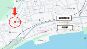 神戸市須磨区一ノ谷町、中古マンションの地図画像です