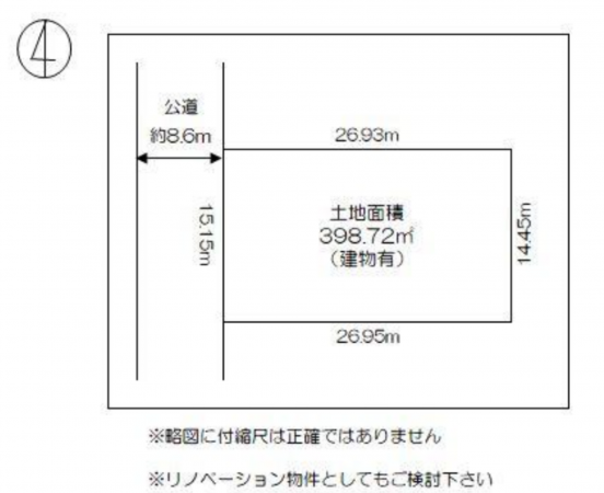 神戸市須磨区白川台、土地の間取り画像です
