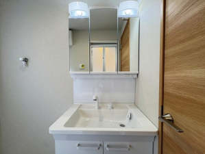 神戸市須磨区東白川台、中古一戸建ての洗面画像です