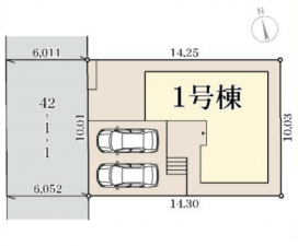 神戸市須磨区北落合、新築一戸建ての間取り画像です