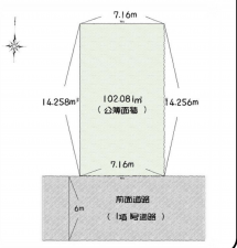 神戸市須磨区神の谷、土地の間取り画像です