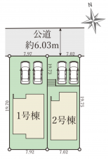 神戸市須磨区北落合、新築一戸建ての間取り画像です
