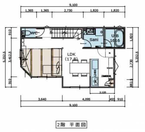 神戸市須磨区千守町、新築一戸建ての間取り画像です