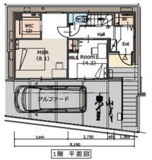 神戸市須磨区千守町、新築一戸建ての間取り画像です