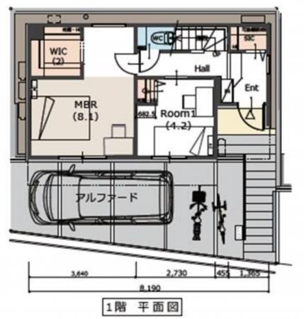 神戸市須磨区千守町、新築一戸建ての間取り画像です