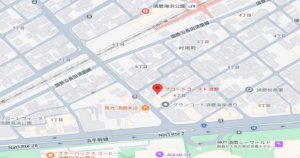 神戸市須磨区磯馴町、中古マンションの地図画像です