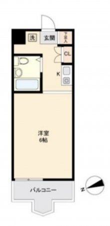 神戸市須磨区白川台、中古マンションの間取り画像です