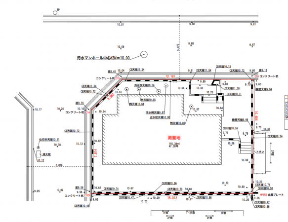 神戸市須磨区東白川台、土地の間取り画像です