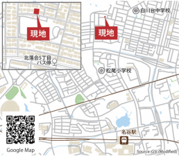 神戸市須磨区北落合、土地の地図画像です