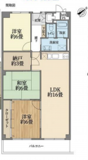 神戸市須磨区高倉町、中古マンションの間取り画像です